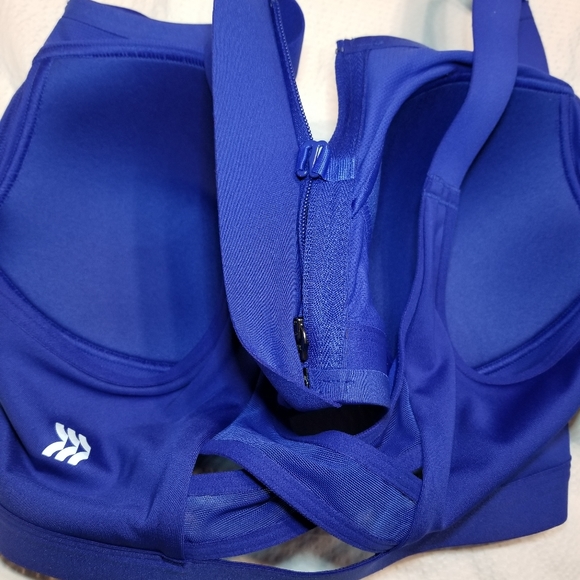 NWT HIGH SUPPORT FRONT ZIP WITH HOOK ADJUSTABLE SPORTS BRA HIGH IMPACT - Picture 8 of 9